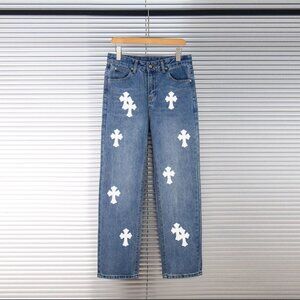 Brand New Chrome Hearts Blue Jeans